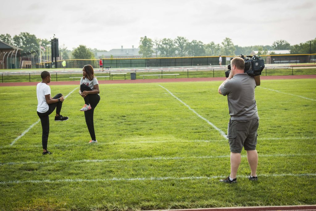 KMOV Interview with Track Stars Wearing Agogie Pants