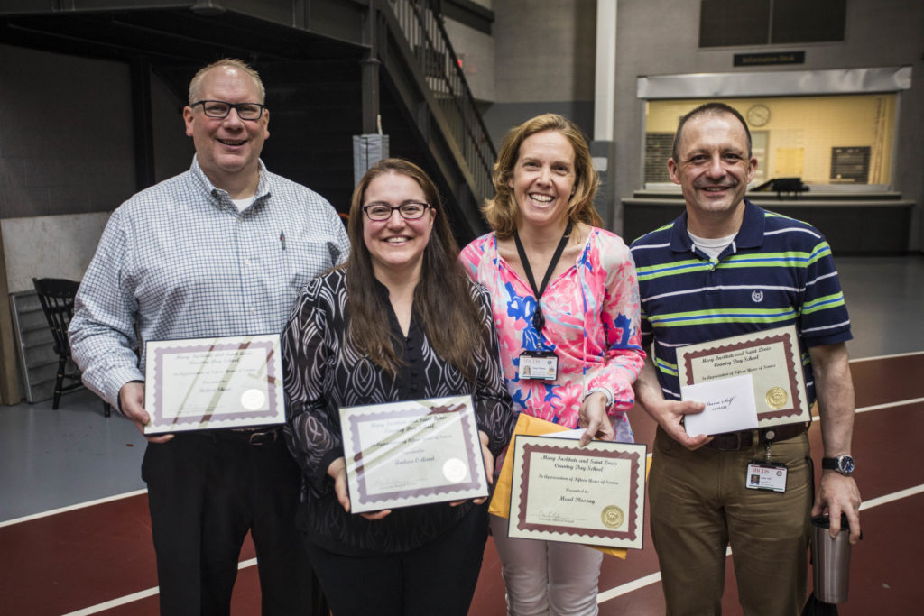MICDS faculty and staff recognized for 15 years of service.