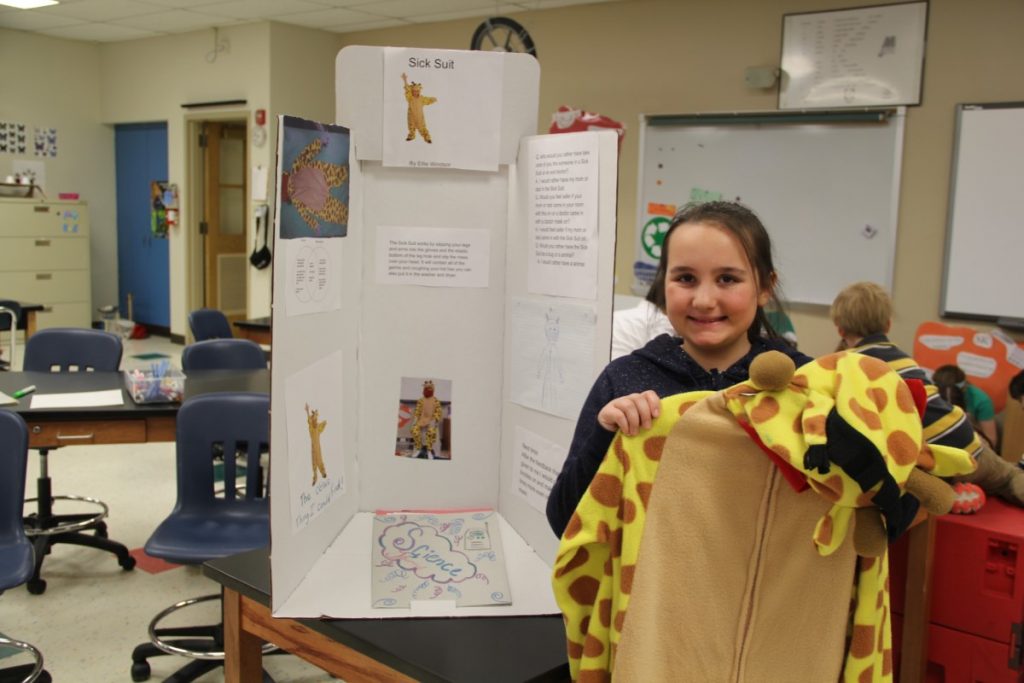 4th Graders show off their inventions at the invention convention