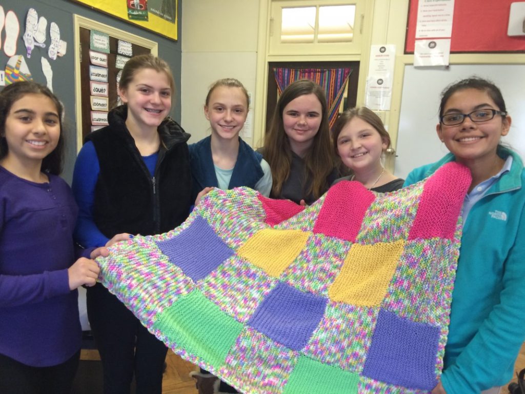 The MICDS knitting and crochet club
