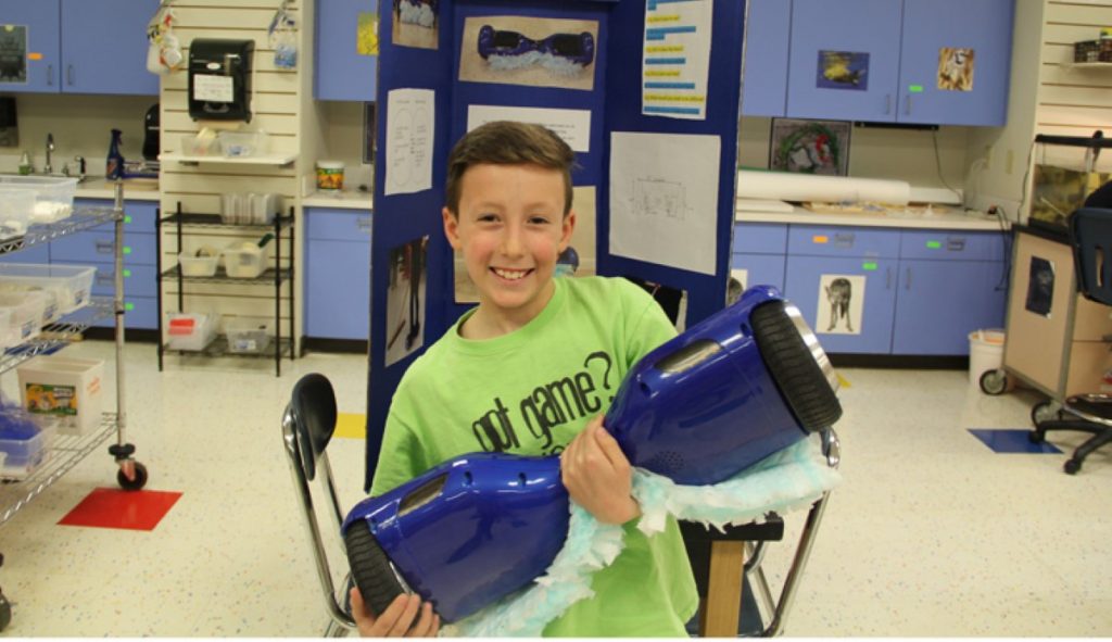 4th Graders show off their inventions at the invention convention