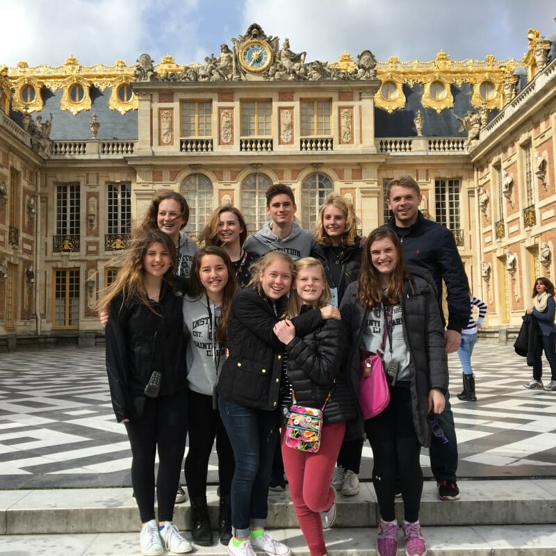 Students on the French Exchange Trip
