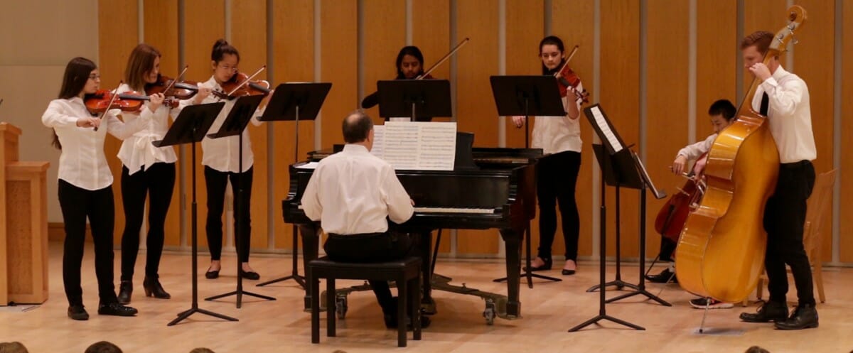 The String Ensemble performs