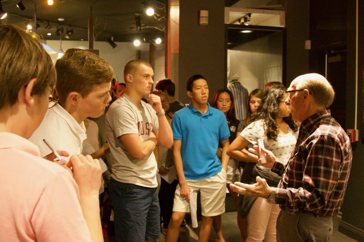 Students at Holocaust Museum