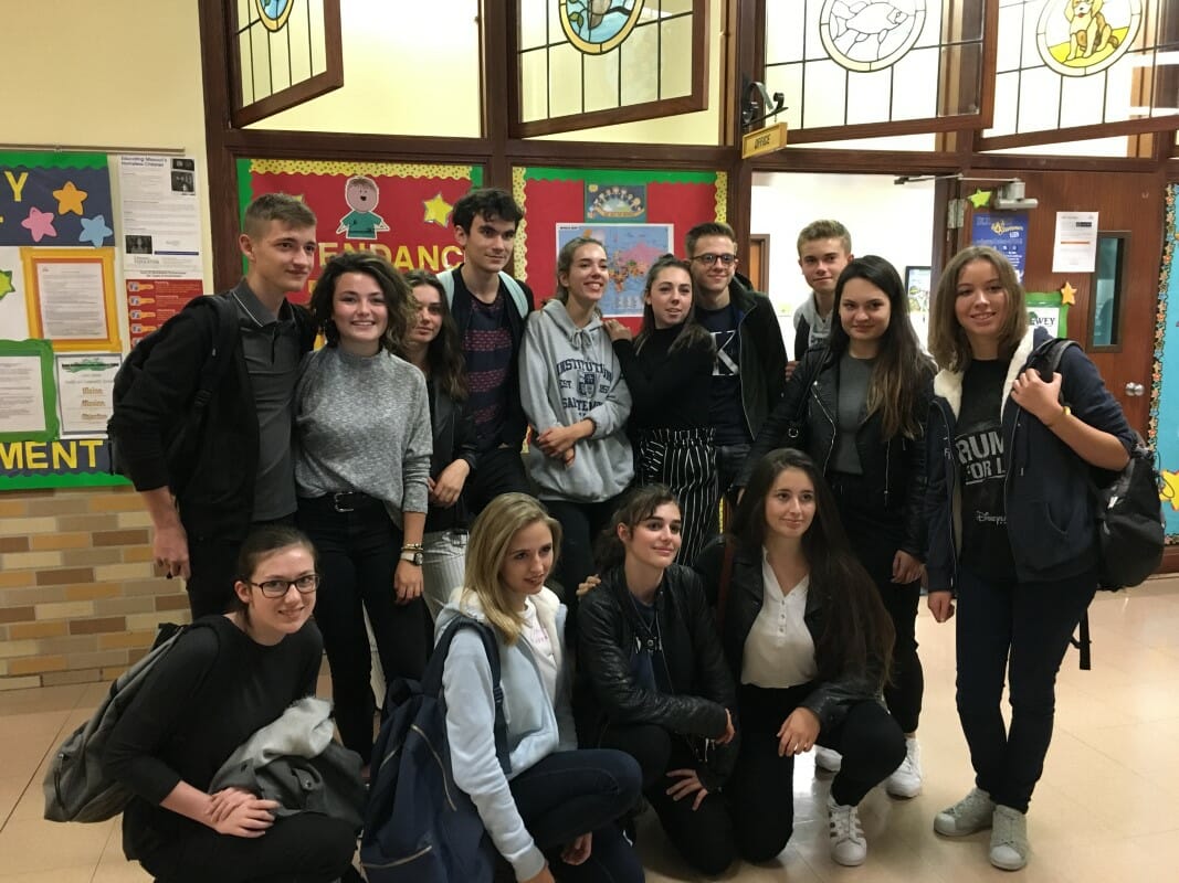 French students visiting