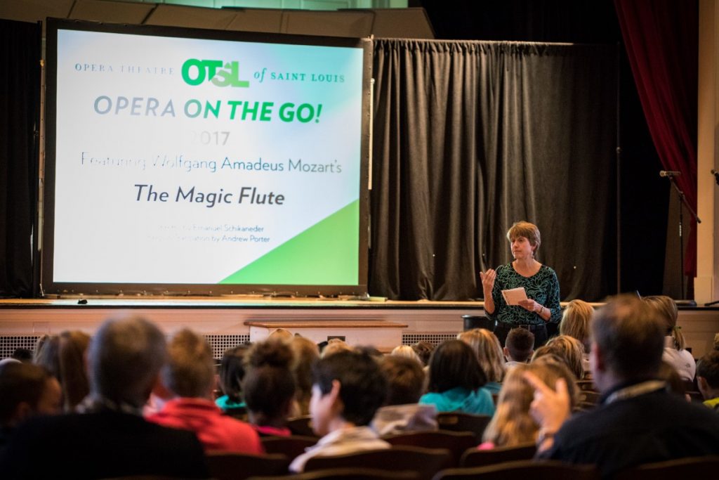 The Saint Louis Opera on the Go singers visit the Lower School