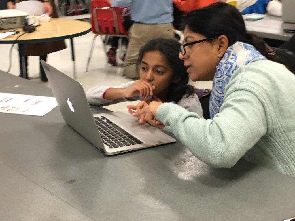 Students at the Beasley Family Coding