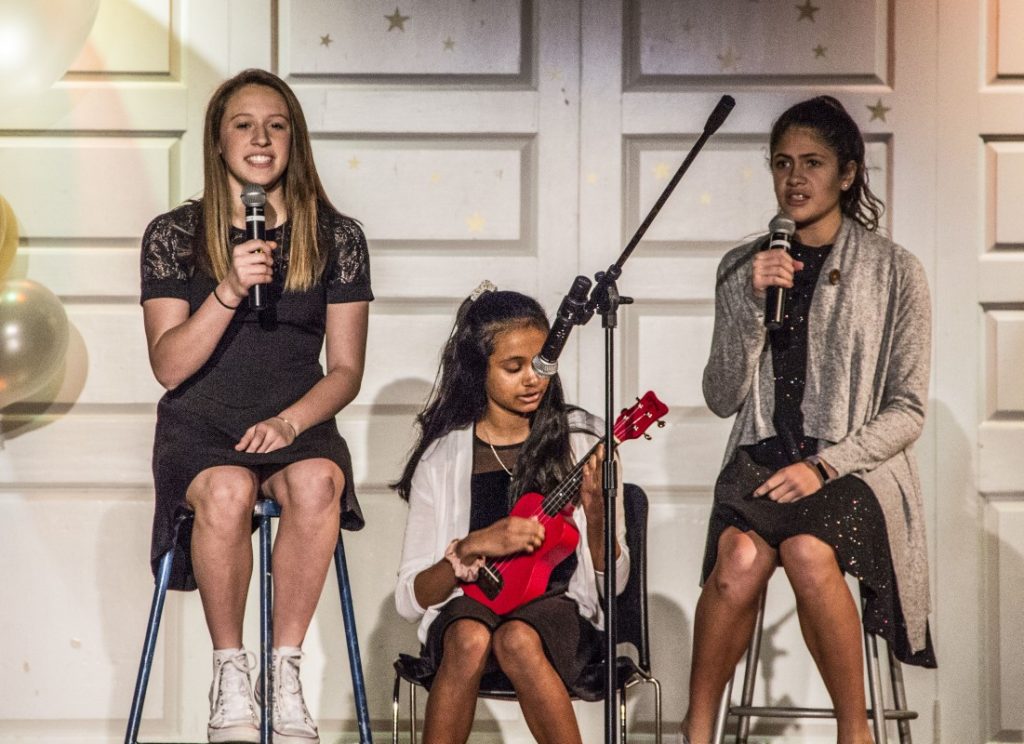 Middle Schoolers perform in the talent show