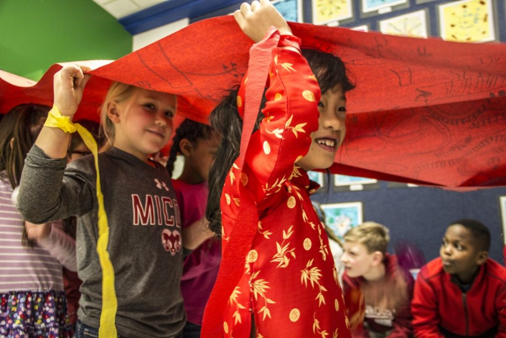 Lower School students celebrate the Chinese Lunar New Year