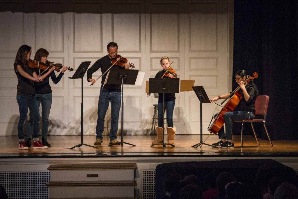 The MICDS string ensemble performs