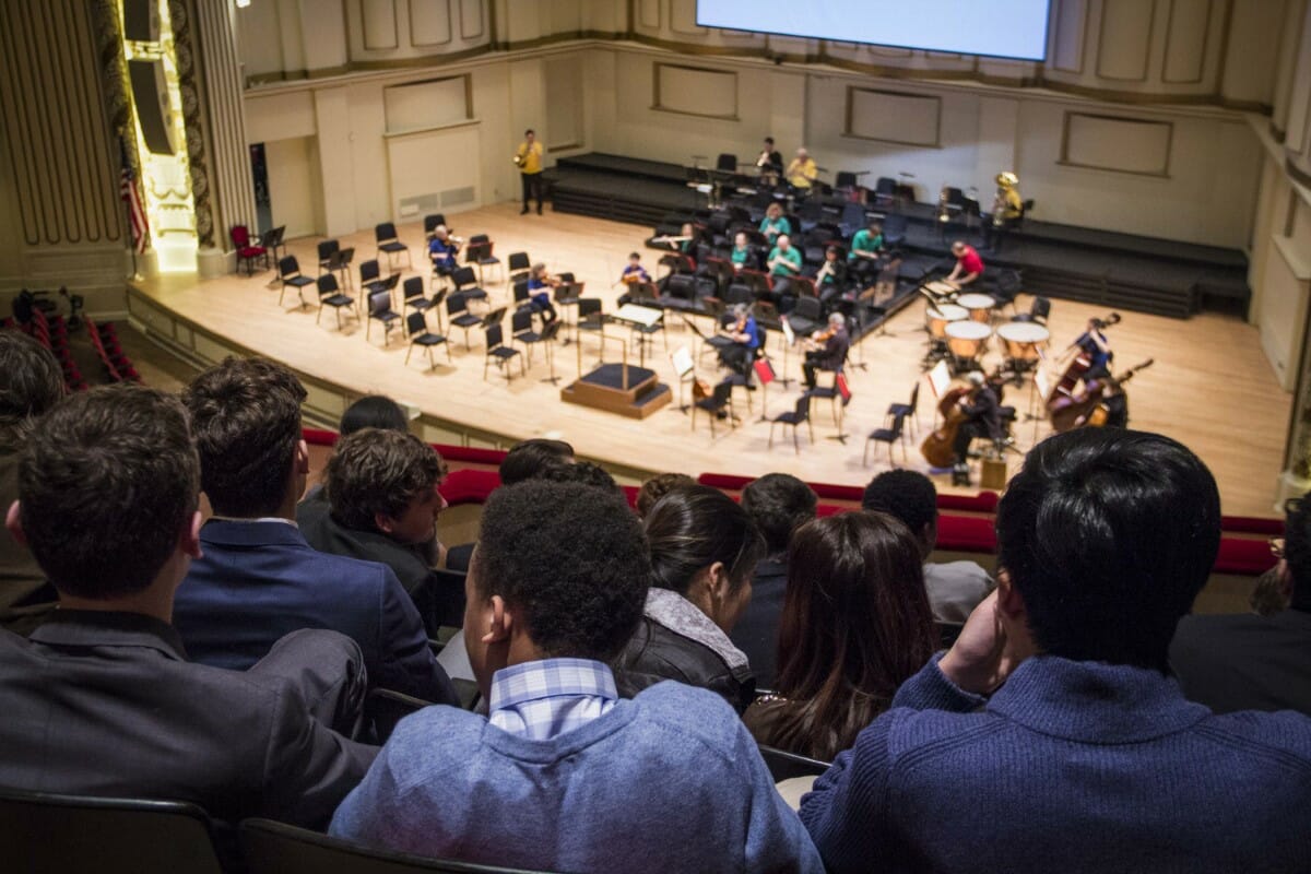 Upper School Band and AP Music Theory Students Head to the Symphony