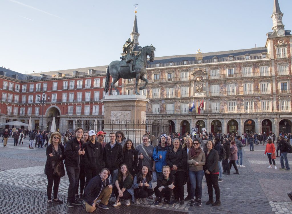 Students on the London and Madrid Trip