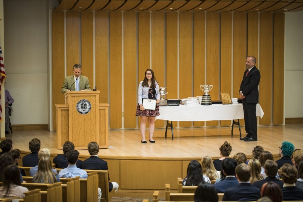 The Upper School celebrates Prize Day as awards are handed to students