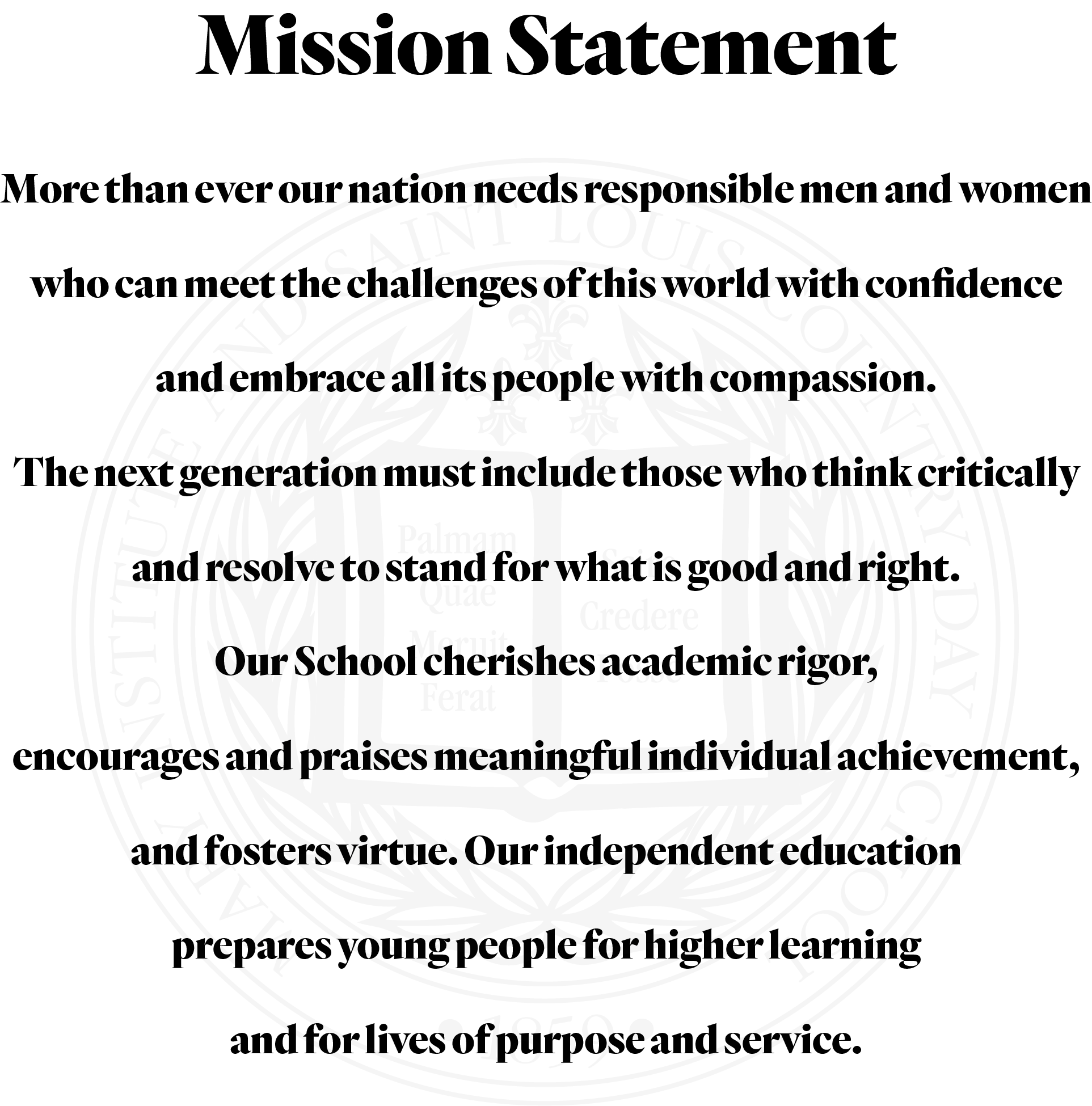 mission statement of an educational institution