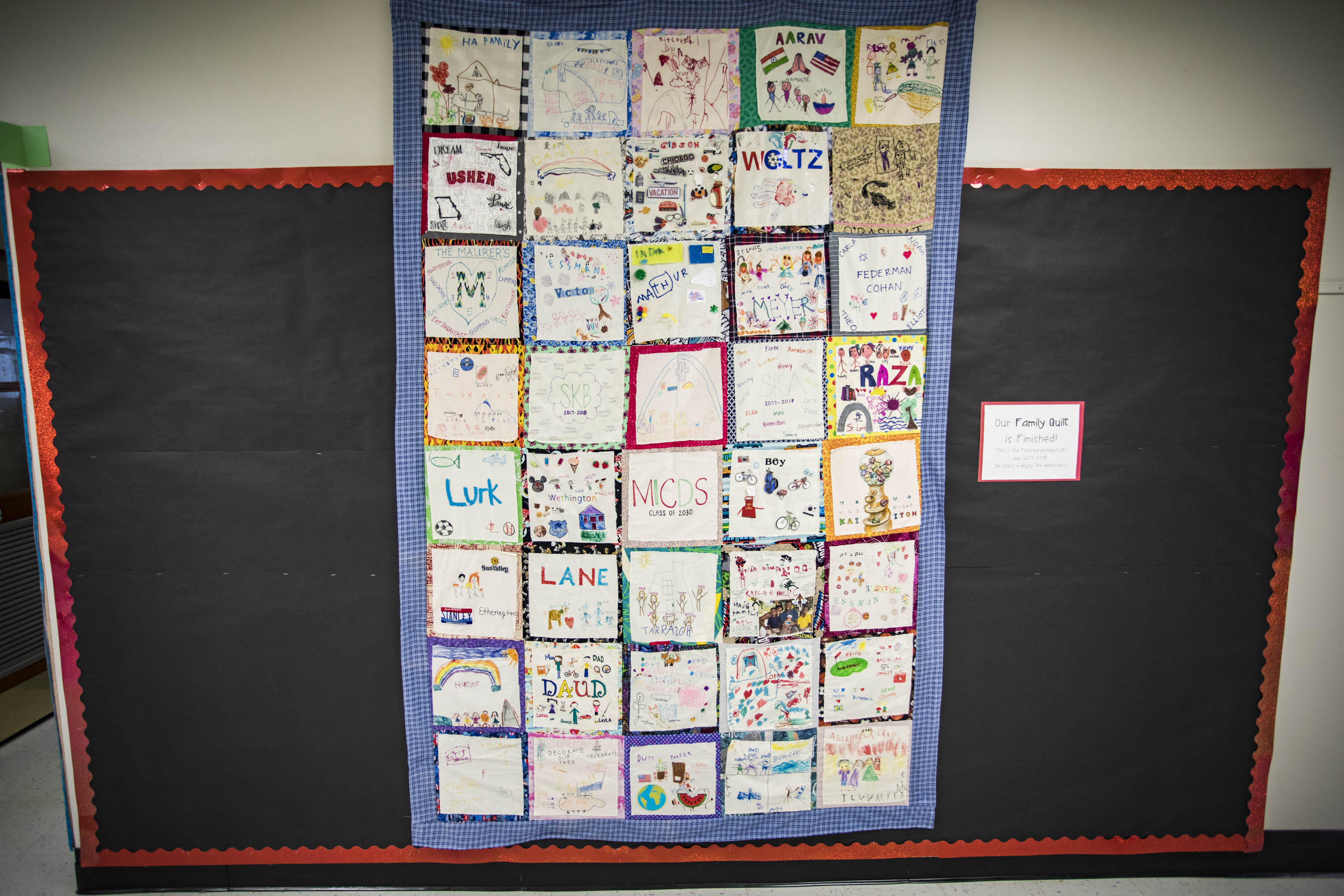 Senior Kindergarten quilt