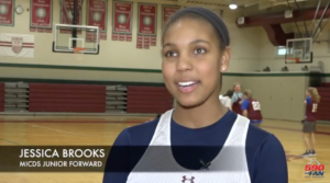 MICDS basketballer Jessica Brooks was interviewed for 590 The Fan.