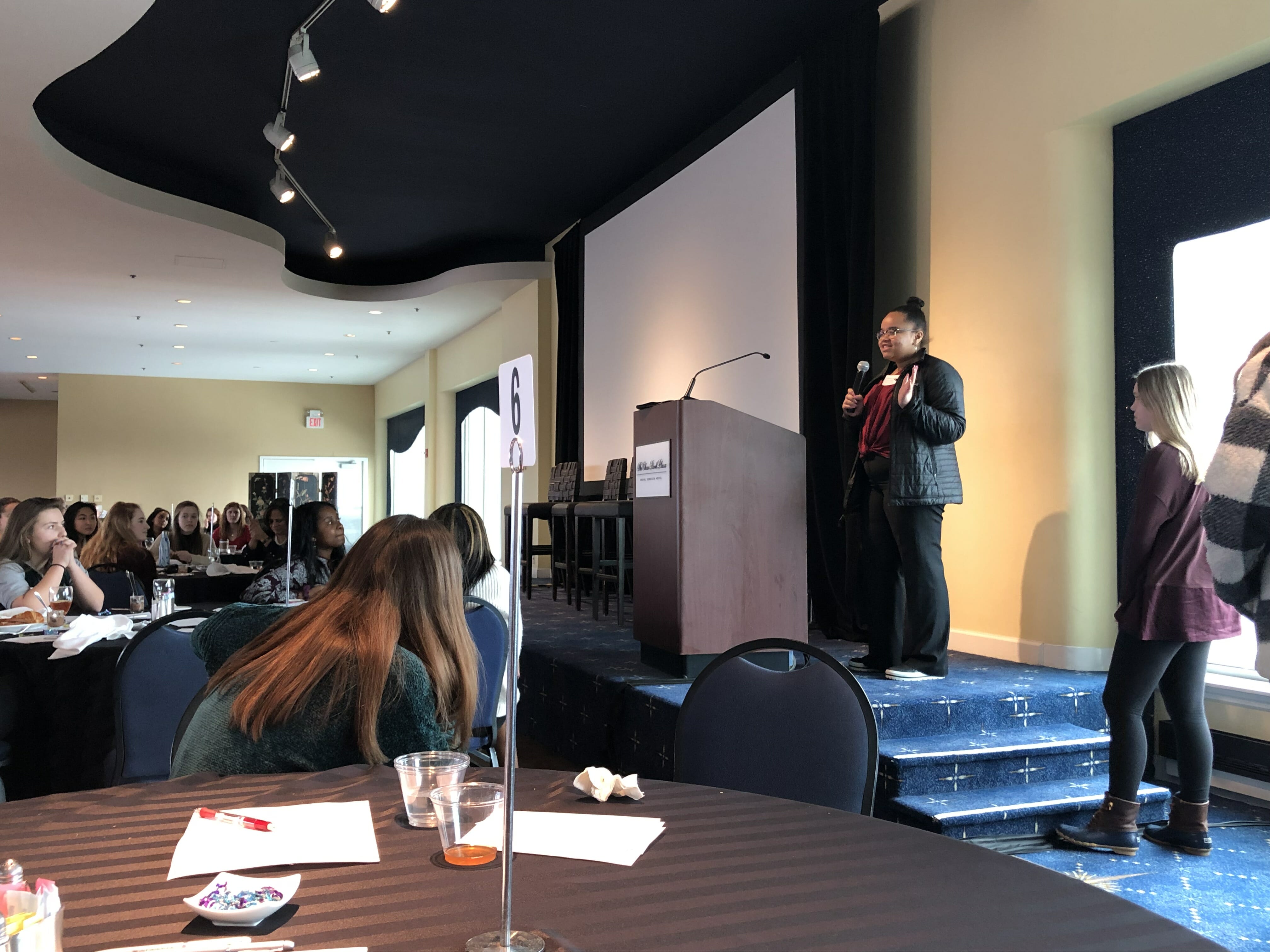 Sandra Polanco speaks at Young Women Leadership Conference