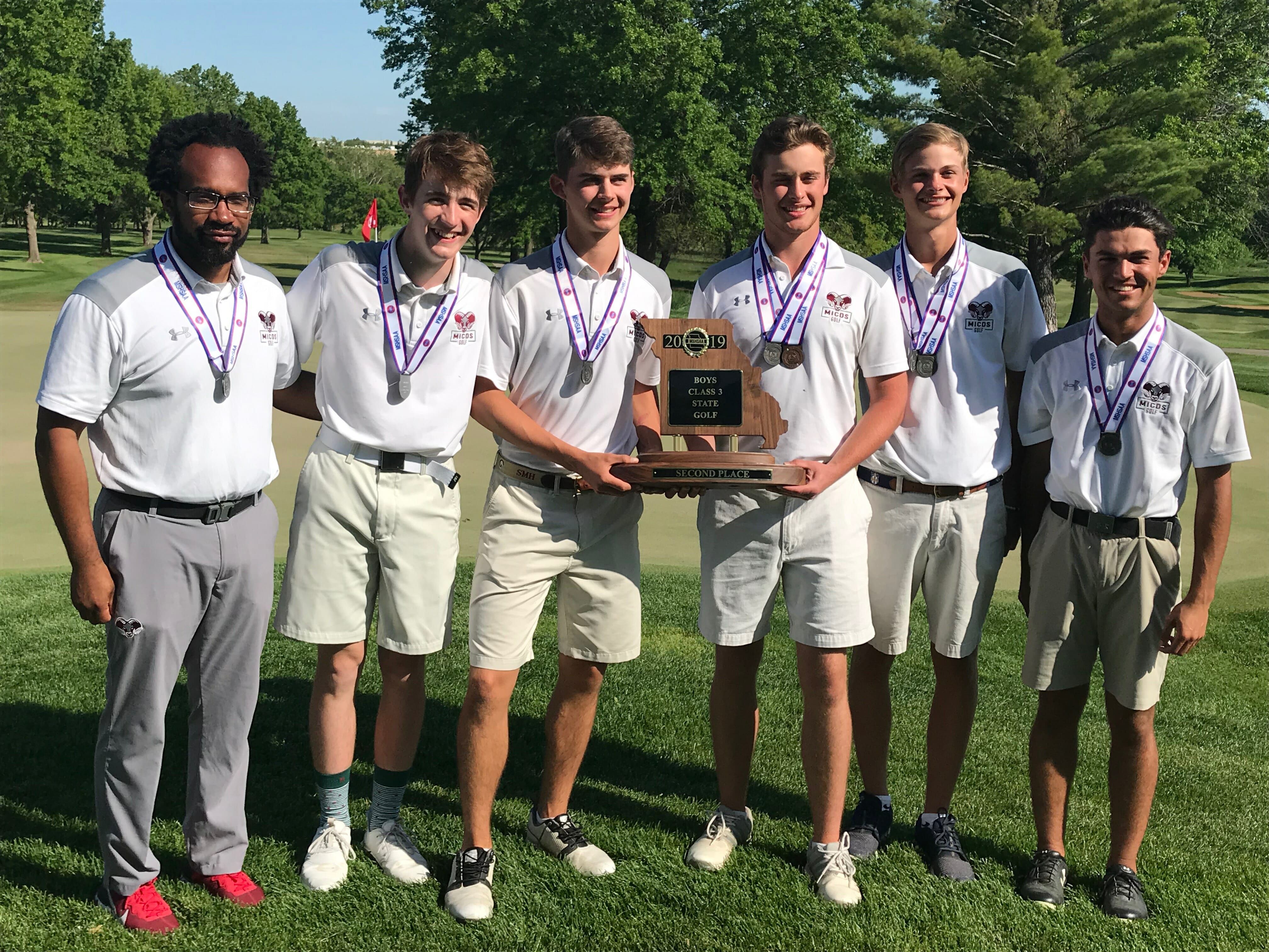 Boys Golf 2nd Place State