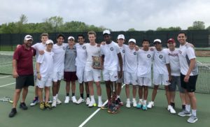 Boys Tennis District Champs Team 1st place