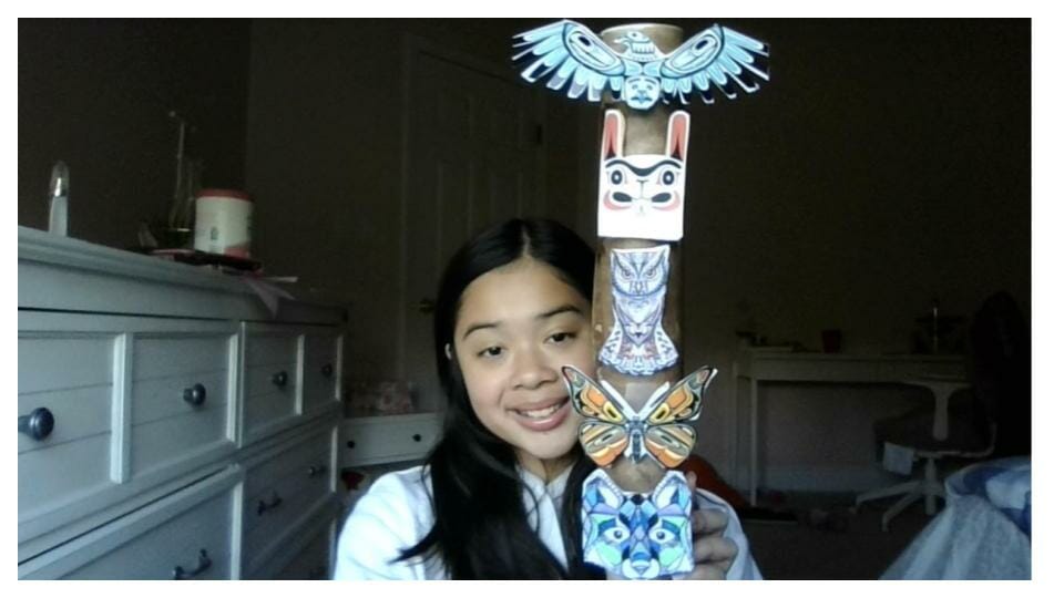 7th Grade Totem Poles