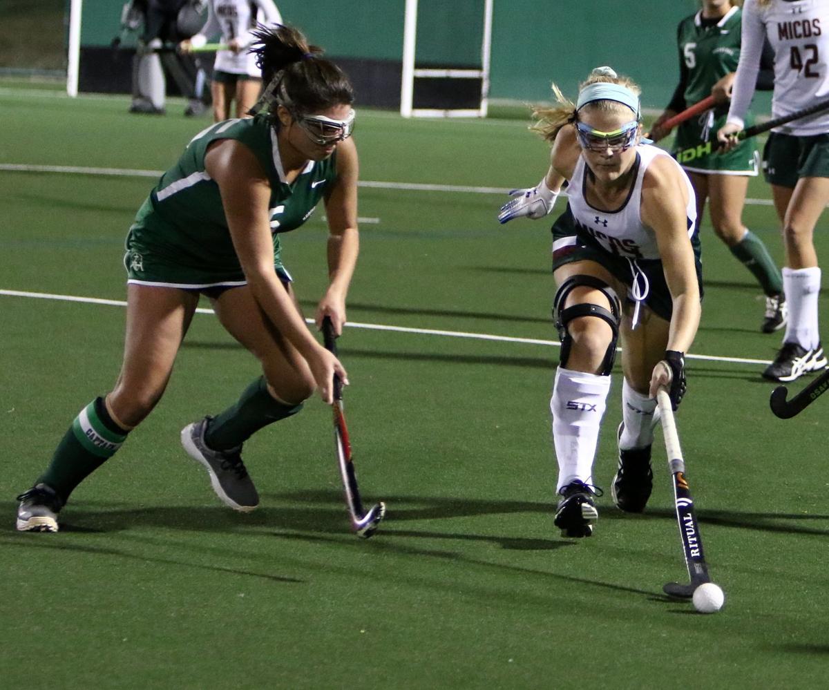 Kate Oliver playing Field Hockey