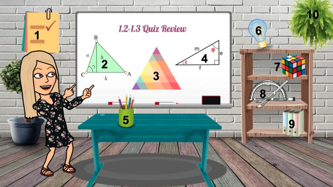 Lauren Fletcher virtual classroom math test