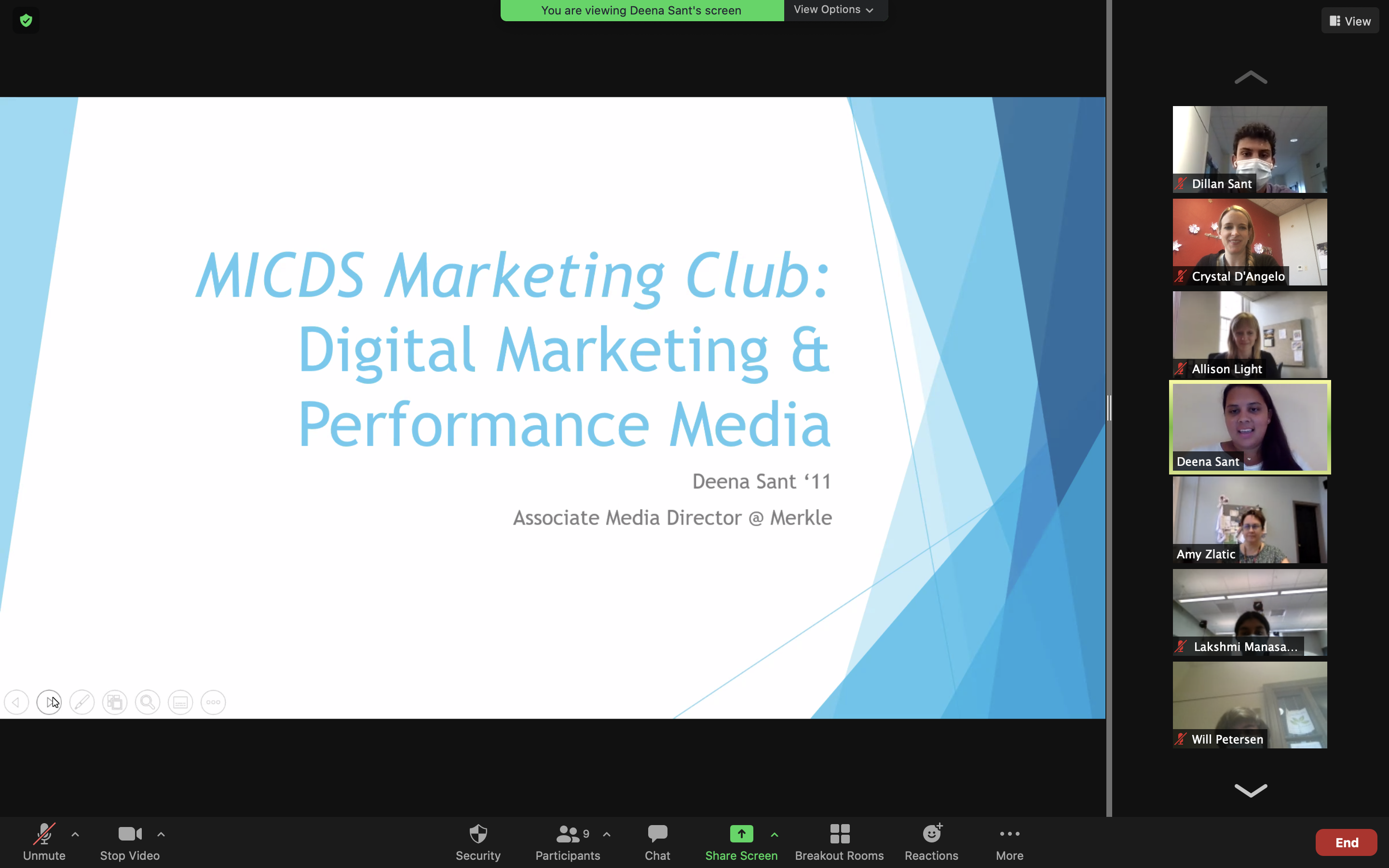 Marketing Club presentation